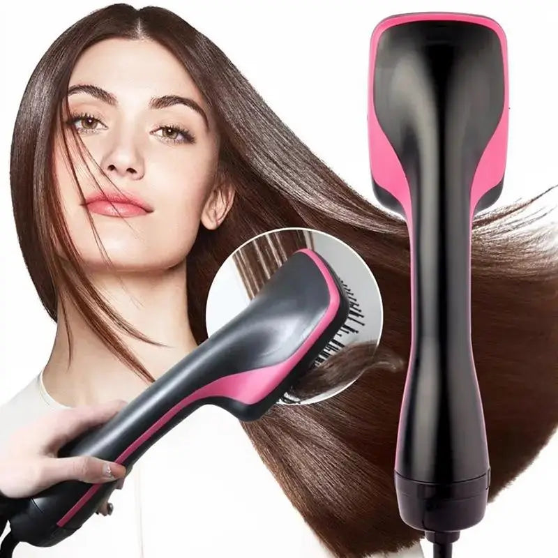 Cepillo de Aire Caliente Multifuncional, Alaciadora Automática con Iones Negativos, Herramienta de Estilismo Profesional para Hogar y Salón, Estilizado Diario de Cabello