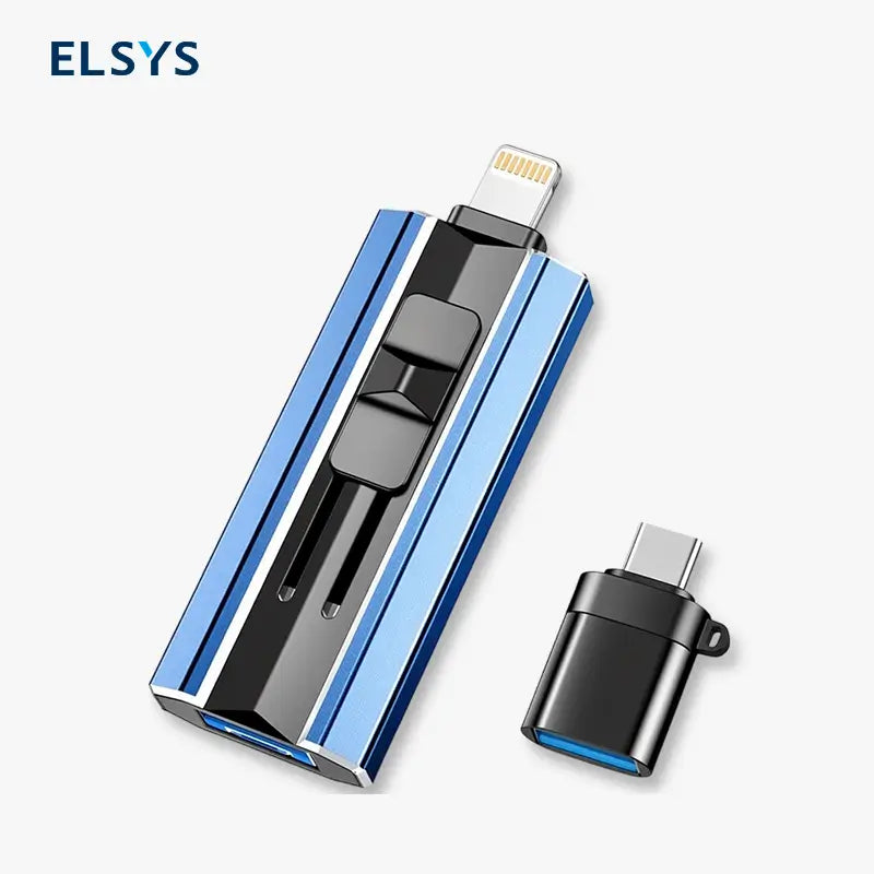 Memoria USB Flash para iPhone e iPad, Unidad de Almacenamiento para Respaldo de Fotos y Videos, Compatible con Android y PC, Conectar y Usar, Sin Necesidad de Aplicaciones