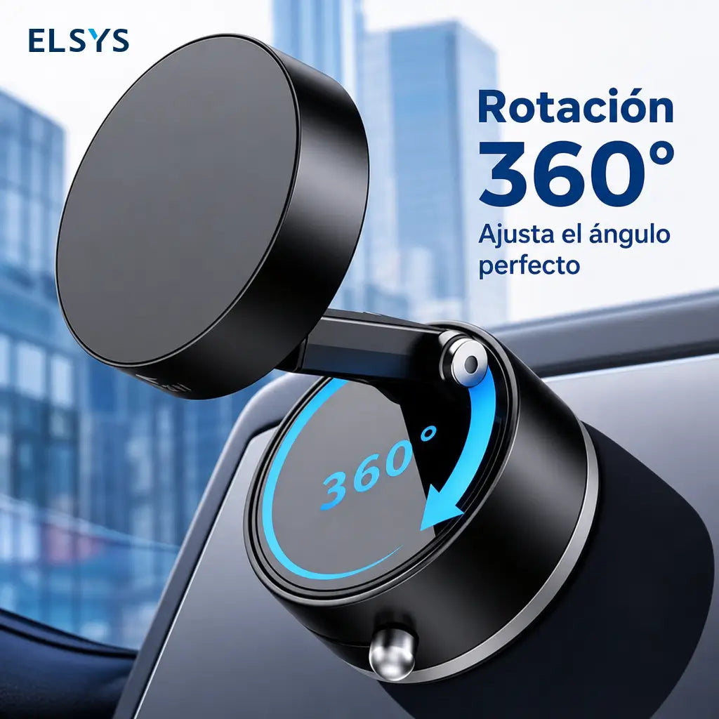 Soporte para celular de auto compatible con fundas gruesas, brazo extensible y gancho metálico para ventilación, tablero o parabrisas
