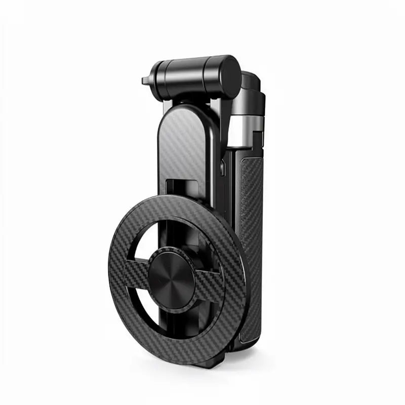 Bastón para Selfie Magnético Mini 4 en 1 con Rotación de 360°, Control Bluetooth Inalámbrico y Extensión de 38 cm - Soporte Magnético para Celular para Vlogging y Fotografía