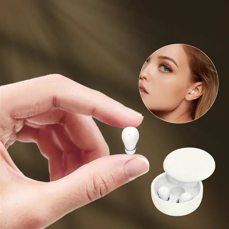 Mini Audífonos Invisibles Bluetooth 5.4 Inalámbricos In-Ear Deportivos con Cancelación de Ruido y Audio para Gaming