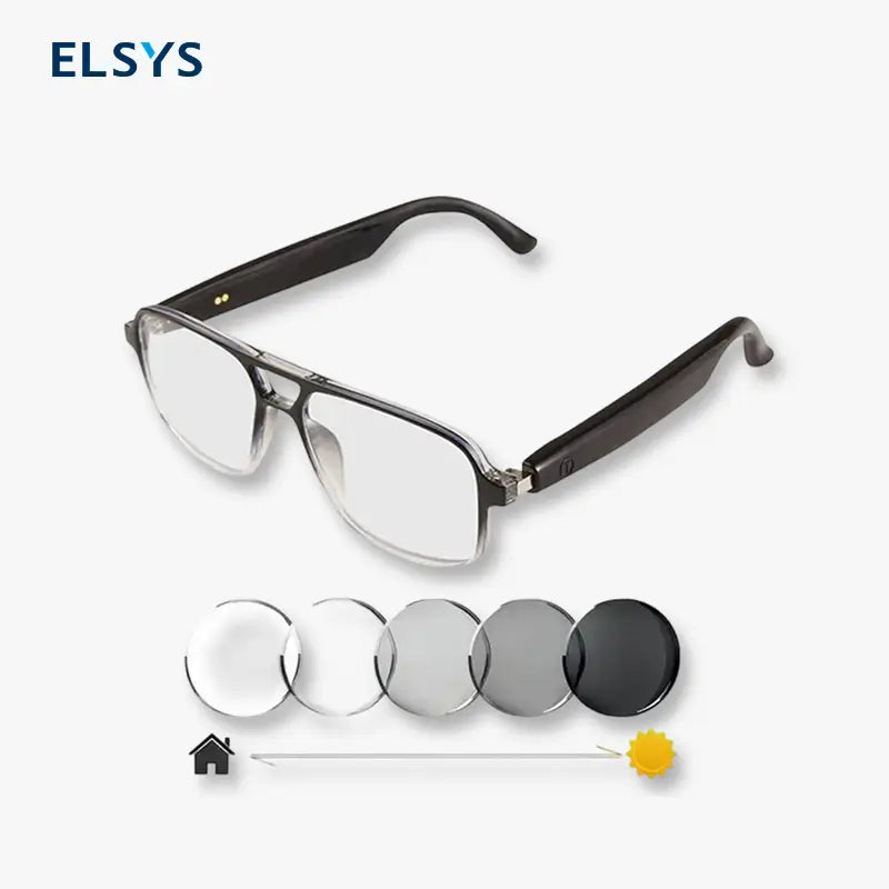 Lentes Inteligentes Inalámbricos con Armazón en Degradado, Micas Polarizadas con Autotintado, Audio Bluetooth, Micrófono y Altavoz Integrados, para Deporte y Exterior, Unisex, Resistentes al Agua