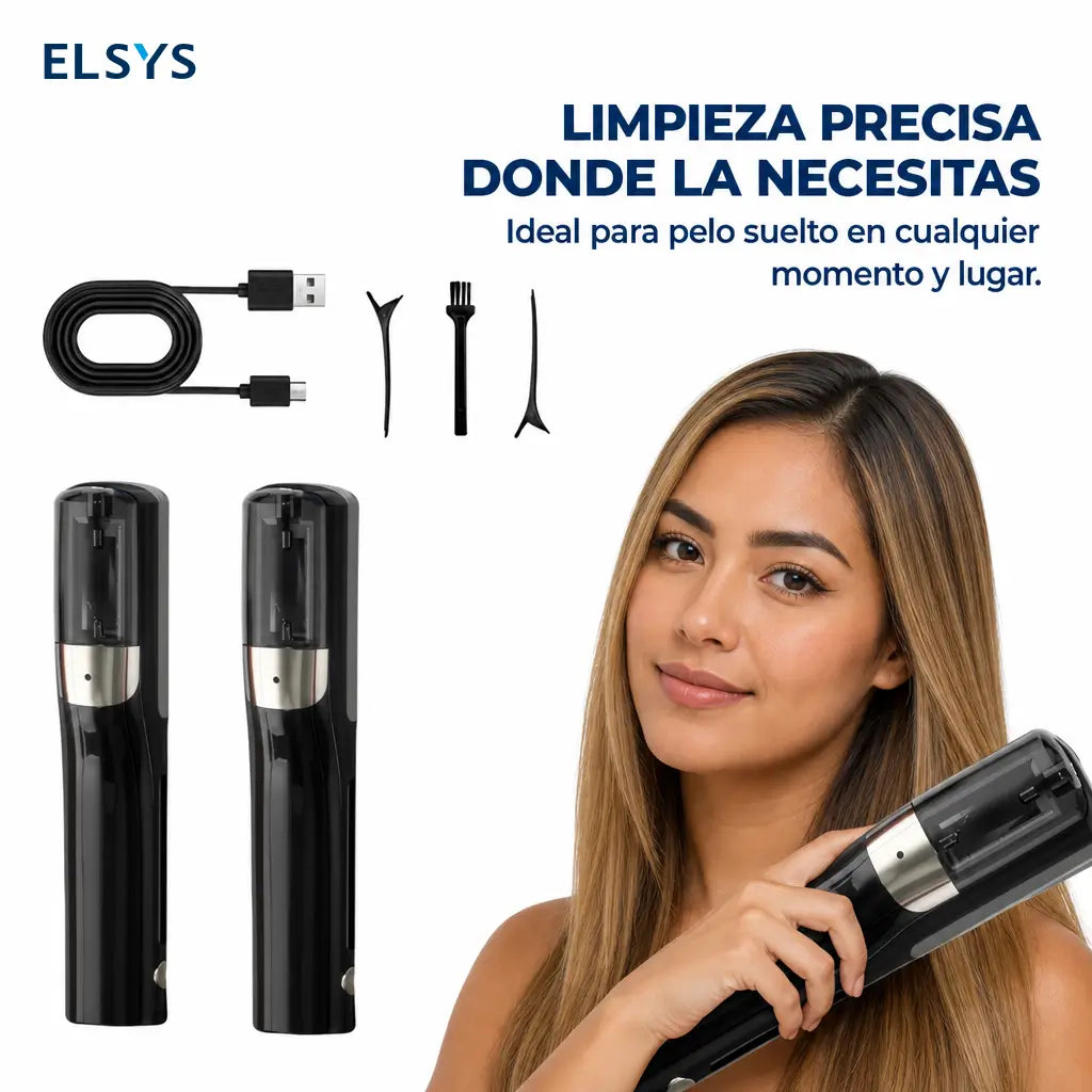 Recortadora de cabello recargable por USB, inalámbrica y ligera, con diseño en C para cortes precisos en casa o salón profesional