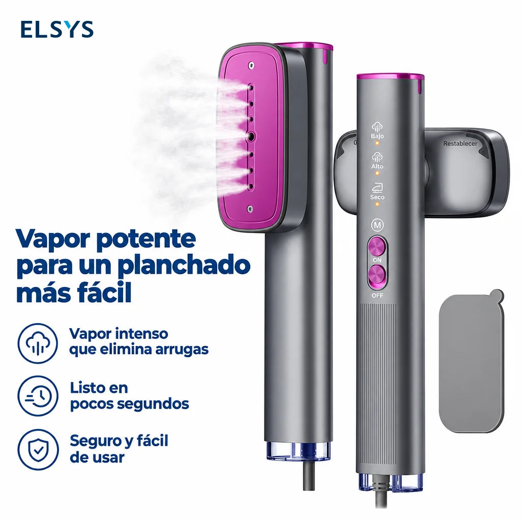 Vaporizador de ropa 2 en 1 con tanque de 120 ml