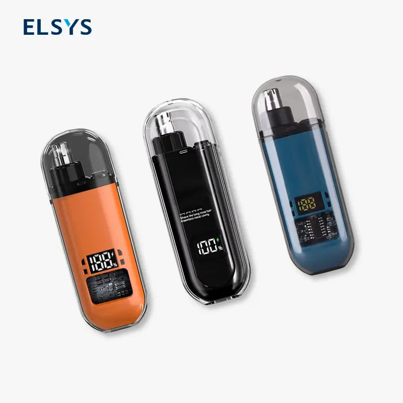 Recortador de Vellos para Nariz y Oídos para Hombre y Mujer, Rasuradora Recargable para Cejas y Vello Facial con Pantalla LED, Impermeable IPX7, Cuchillas de Doble Filo, Diseño Compacto y Seguro