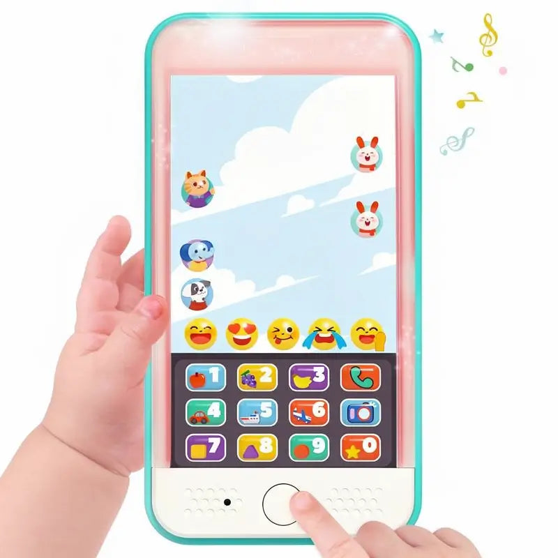 Teléfono de Juguete para Bebé con 29 Funciones, Música y Luces, Actividades Motoras, Regalo de Navidad para Bebés de un Año