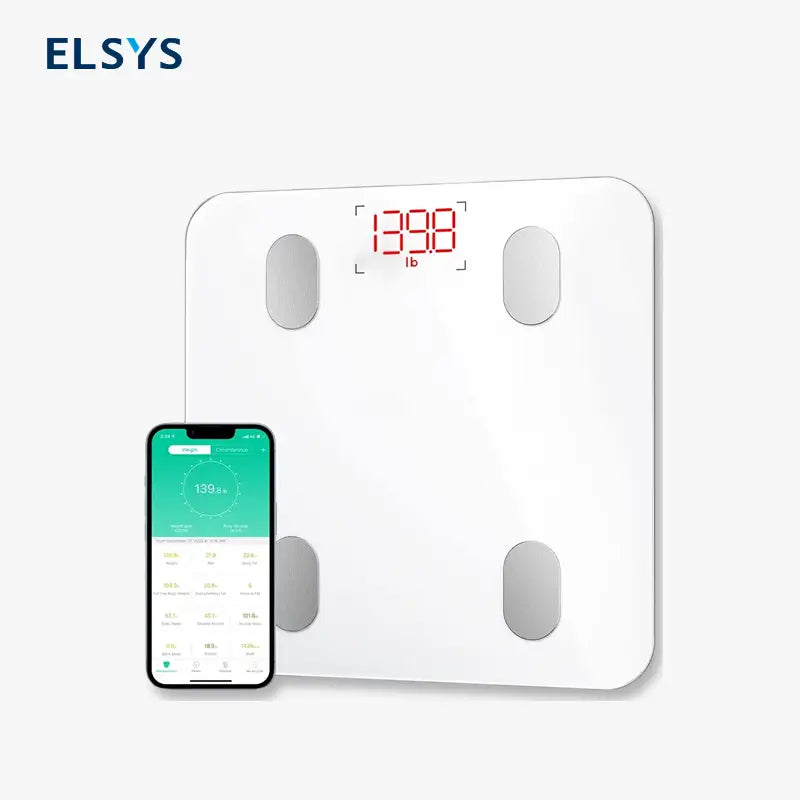Báscula Digital Inteligente de Bioimpedancia con Bluetooth y App - Monitoreo de Peso, IMC y Grasa Corporal con Análisis de Composición Corporal