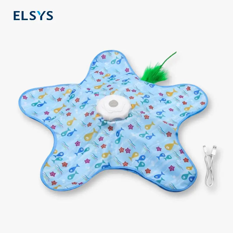 Juguete Interactivo para Gatos con Pluma de Movimiento Aleatorio, Juguete de Escondite Recargable para Gatos Aburridos, Ejercicio en Casa y Alivio del Aburrimiento para Todas las Razas