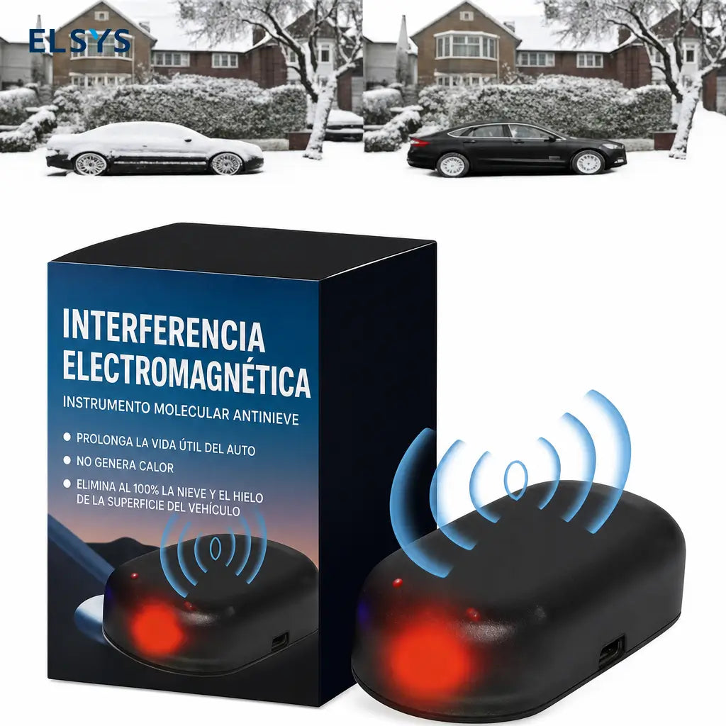 Dispositivo anticongelante electromagnético para auto con carga USB y solar, ayuda a retirar nieve y hielo en estacionamiento exterior de invierno