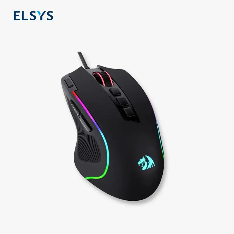 Mouse Gamer Alámbrico Óptico M612 Predator con RGB, 8000 DPI, 11 Botones Programables y 5 Modos de Retroiluminación, Botón de Disparo Rápido