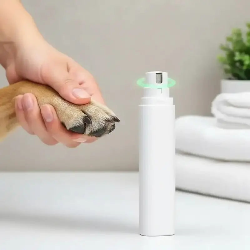 Lima de Uñas Eléctrica para Perros y Gatos, Pulidor de Uñas Inalámbrico para Mascotas, Cortauñas Automático