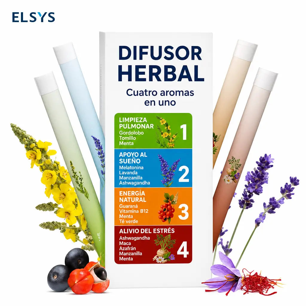 Difusor herbal concentrado con botánicos naturales, opciones melatonina, energía, hígado y pulmón para tu rutina diaria de bienestar hasta 600 usos