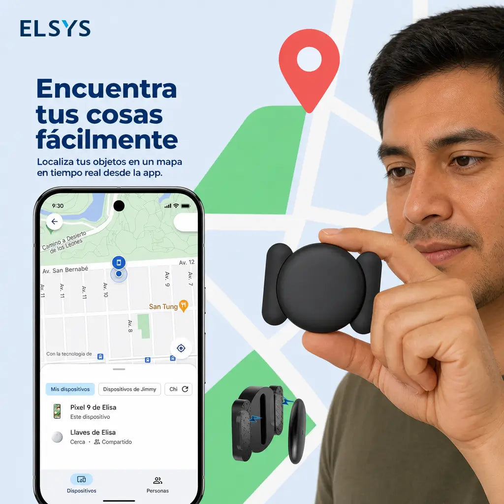 Localizador GPS compacto para auto con imán fuerte, sin mensualidades, resistente al agua para rastrear vehículos y objetos importantes desde tu celular