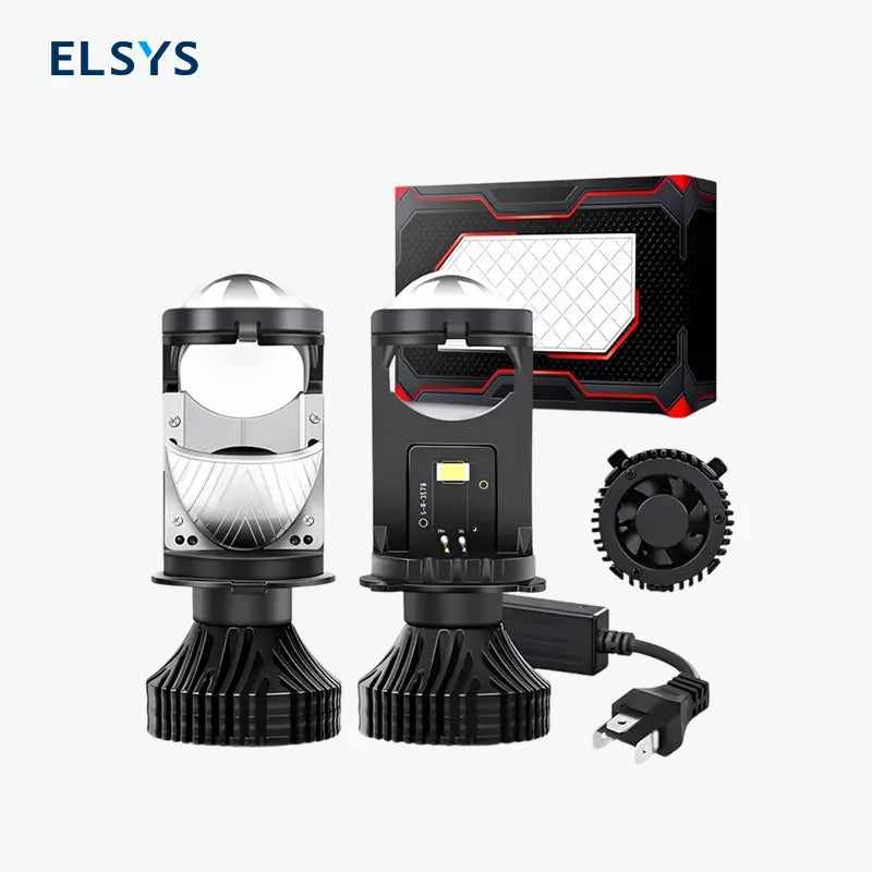 Kit de Focos Proyectores Láser H4 Alta y Baja 22000LM - Luz Blanca 6500K, IP68, Canbus