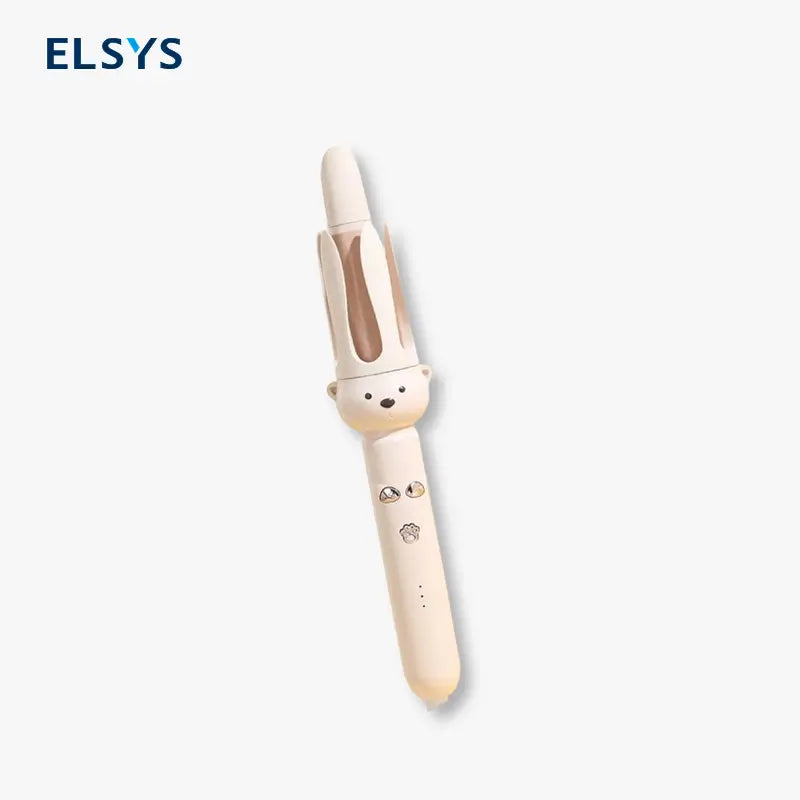 Rizador de Cabello Automático Giratorio de 32mm Tenaza Eléctrica para Ondas Grandes Sin Dañar el Pelo