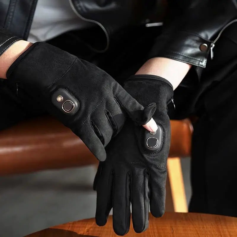 Guantes Térmicos para Pantalla Táctil - Calentadores de Manos Recargables y Portátiles para Ciclismo y Actividades al Aire Libre