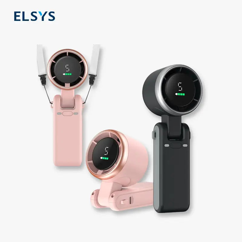 Ventilador Turbo Portátil de Mano, 5 Velocidades, Batería de 4000mAh, Hasta 10 Horas de Uso, Mini Ventilador Recargable 3 en 1 con Tecnología Air Turbo para Viajes y Actividades al Aire Libre