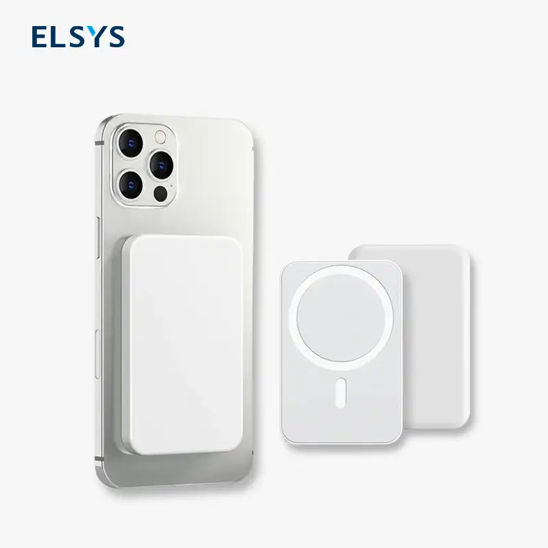 Batería portátil magnética 5000mAh con carga inalámbrica rápida para iPhone 12 al 17, compacta y ligera para oficina, viaje y uso diario
