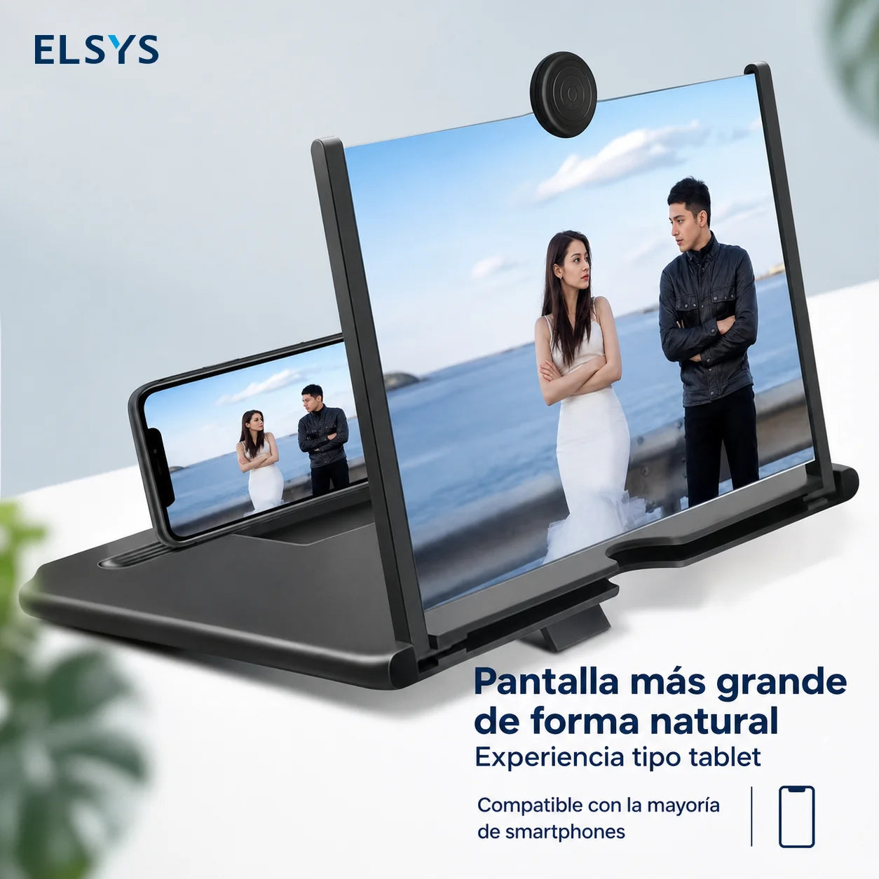 Amplificador de pantalla para celular de 25.4 cm con lente 4x, ideal para series, clases en línea y lectura cómoda diaria
