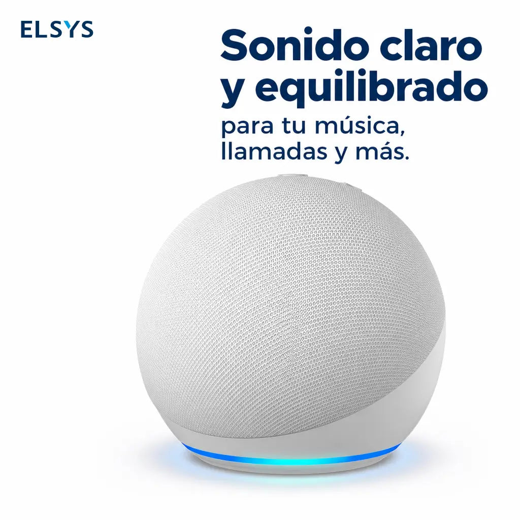 Bocina Bluetooth mini con subwoofer, luz LED y diseño esférico para casa inteligente, viajes y música al aire libre
