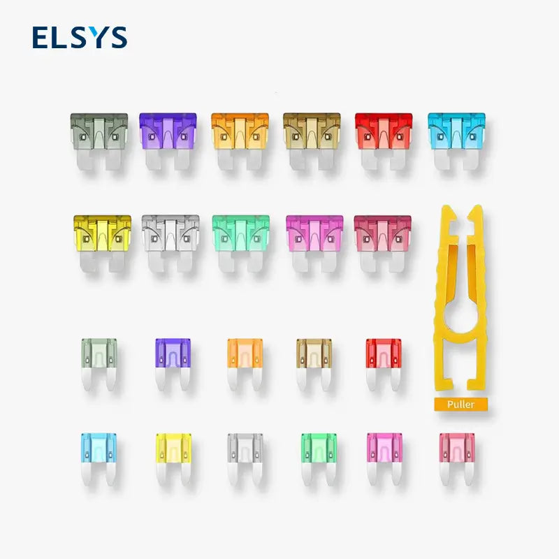 Kit de Surtido de 300 Fusibles para Automóvil, 150 Mini Fusibles + 150 Estándar con Extractor – Repuesto para Camioneta, Bote y RV (2A 3A 5A 7.5A 10A 15A 20A 25A 30A 35A 40A)