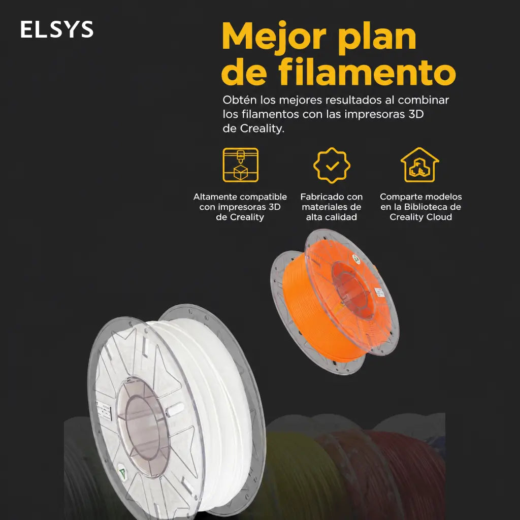 Filamento para impresora 3D 1.75 mm de 1 kg, PLA PETG TPU ABS y más, para modelos, figuras y piezas FDM precisas
