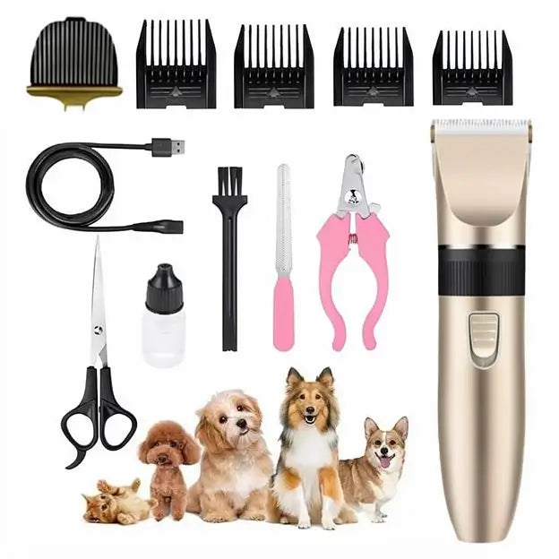 Kit de Peluquería Canina Profesional, Rasuradora Eléctrica para Perros, Gatos y Mascotas