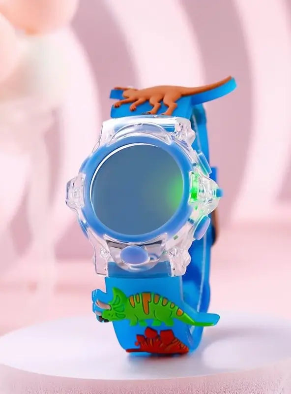 Reloj Digital con Patrón de Dinosaurio Animado para Niños, Reloj Luminoso a la Moda, Accesorio Infantil Ideal para Regalo de Cumpleaños