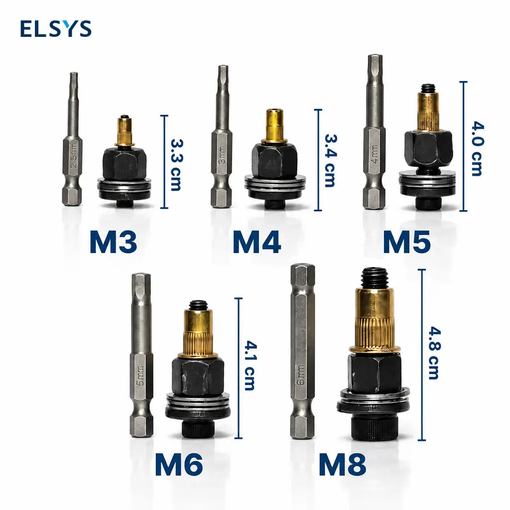 Kit surtido de tuercas remachables M3-M8 de acero al carbono para reparación automotriz y estanterías