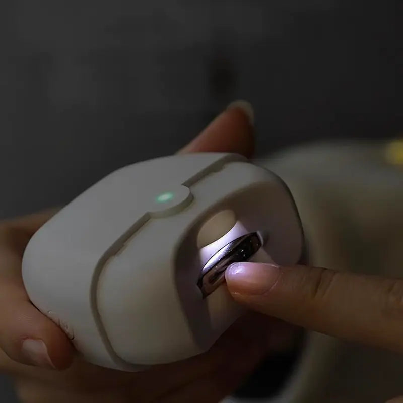 Cortaúñas Eléctrico Automático, Diseño Seguro y Ligero, Recargable USB con Depósito para Hogar y Viaje
