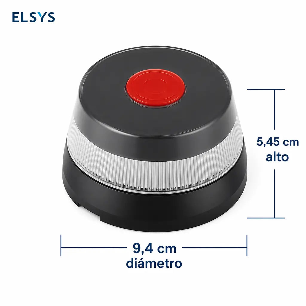 Baliza V16 geolocalizada con SIM y luz 360° certificada DGT para emergencias en carretera con Type-C y baterías AA del auto