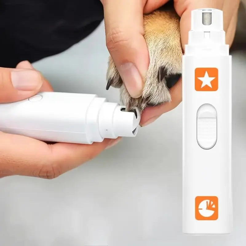 Lima de Uñas Eléctrica para Perros y Gatos, Pulidor de Uñas Inalámbrico para Mascotas, Cortauñas Automático