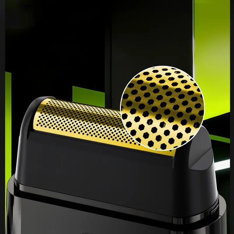 Mini Rasuradora Eléctrica Portátil de Doble Cuchilla | Motor de Alta Velocidad | Recargable USB | Esencial para Viajes | Negro