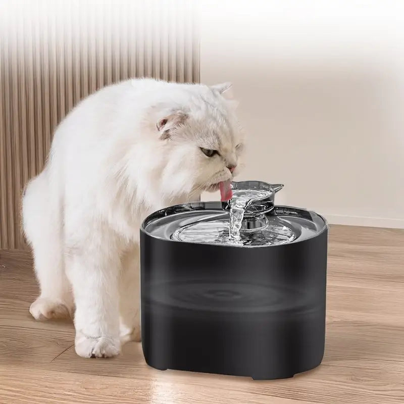 Fuente Bebedero para Mascotas 2.2L con Luz LED y Filtros de 4 Capas - Dispensador de Agua Ultra Silencioso para Perros y Gatos - Material ABS Libre de BPA
