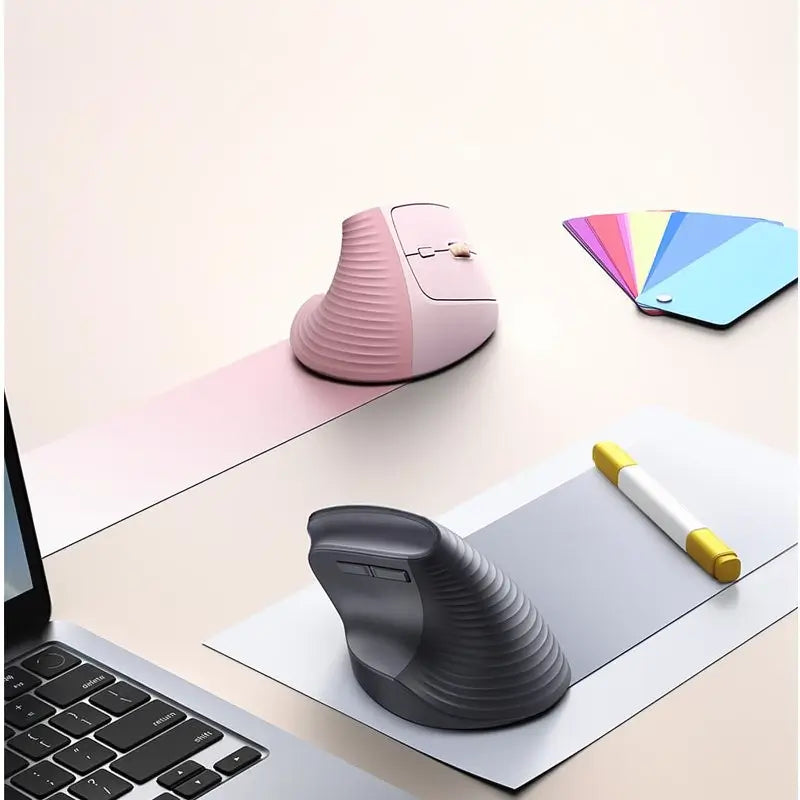 Mouse Vertical Inalámbrico Ergonómico con Bluetooth 5.0 y 2.4G, 4000 DPI y 5 Botones, Compatible con PC y Laptop
