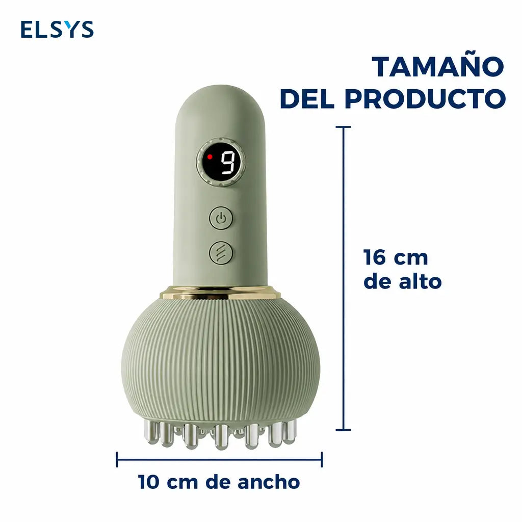 Masajeador corporal de tejido profundo con calor y luz roja, 9 velocidades para relajar cuello, espalda, piernas y abdomen en casa