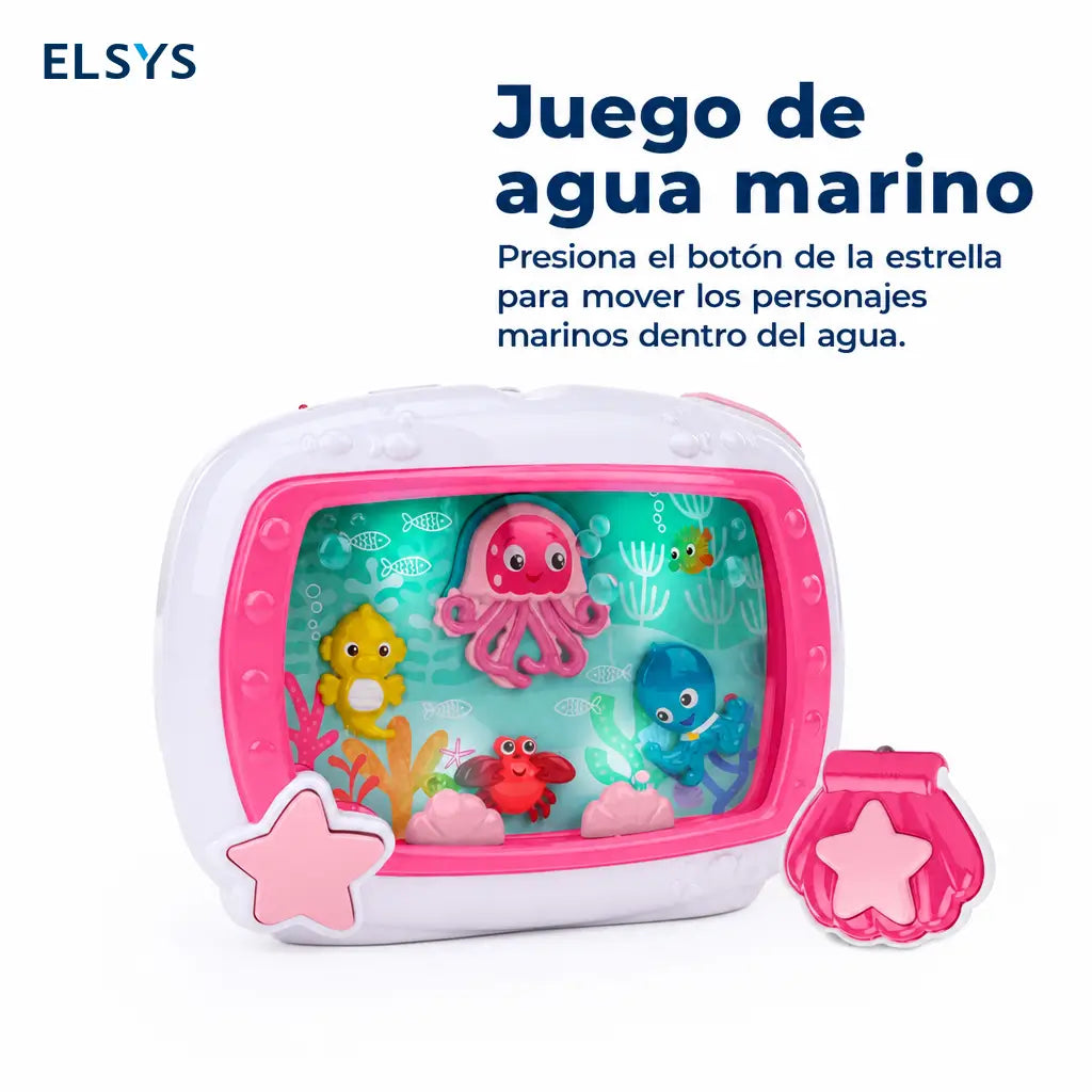 Proyector musical para cuna con luces tenues, sonidos del mar y control remoto, ideal para rutina de sueño de bebés recién nacidos