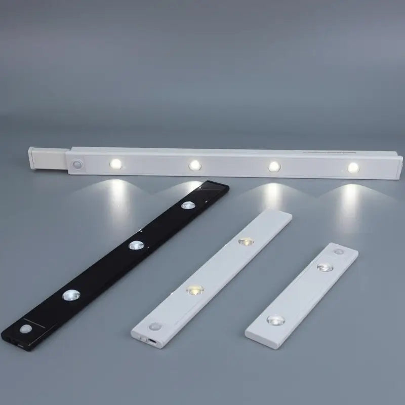 Lámpara con Sensor de Movimiento, Luz LED Recargable USB, Iluminación Inalámbrica para Cocina, Gabinetes y Clóset