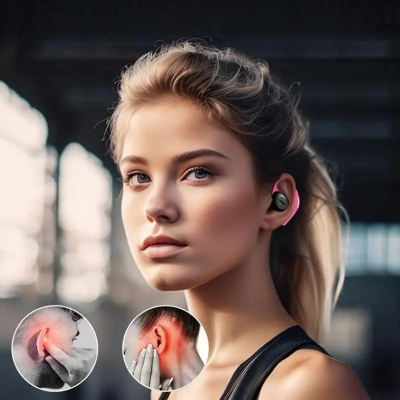 Audífonos Deportivos S09 Inalámbricos de Oído Abierto Bluetooth 5.4, con Reducción de Ruido, Impermeables IPX5 y Micrófono Integrado
