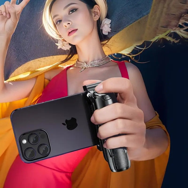 Tripie Selfie Stick Mini Portátil 3 en 1 con Control Remoto Magnético y Rotación 360° para Celular, Ideal para Vlogs, Fotos Grupales y Transmisiones en Vivo