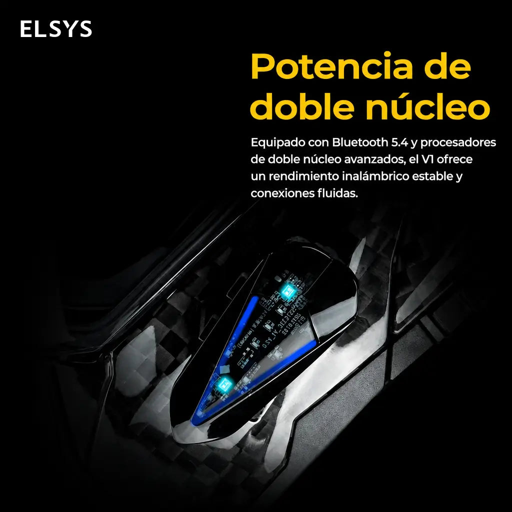 Audífono Bluetooth 5.4 manos libres para casco de moto con micrófono rígido, IP66 y batería 1000 mAh para rutas en solitario