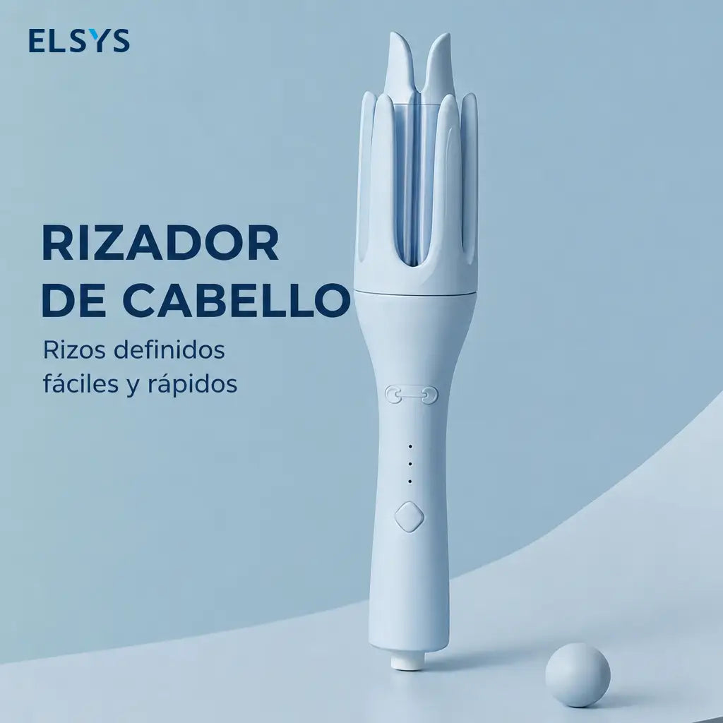 Rizador automático de cabello 32 mm con cerámica de turmalina, 3 temperaturas y giro 360° para ondas fáciles en casa diarias
