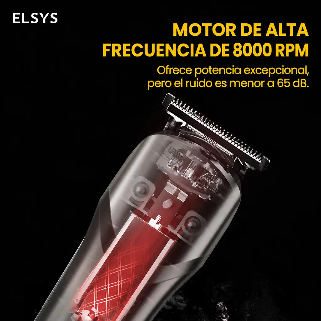 Recortadora eléctrica multifunción resistente al agua con carga USB-C rápida y 4 peines guía para barba, cabello y cuerpo, uso diario y viajes