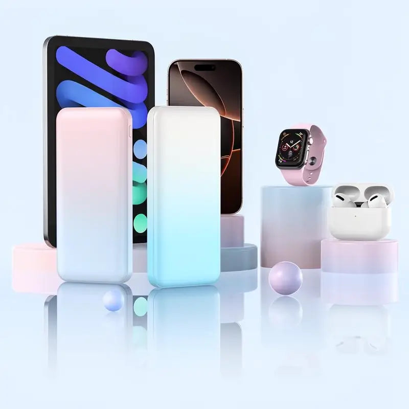 Paquete de 2 Baterías Portátiles de 10000mAh, Carga Rápida de 22.5W, Power Bank con Pantalla Digital para Celular y Tableta, Regalo Ideal