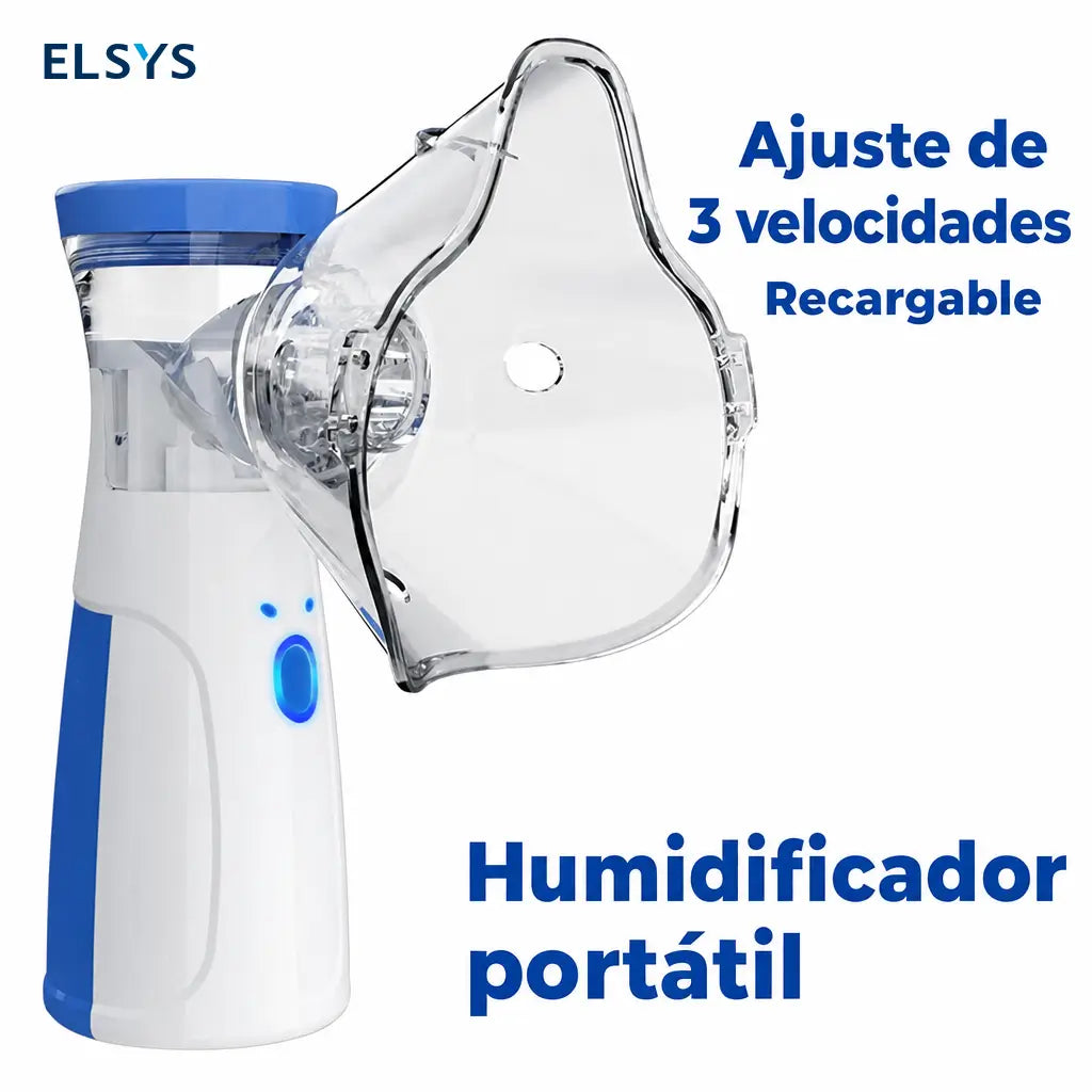 Nebulizador portátil USB con partículas micrométricas, pantalla táctil y función autolimpieza para uso familiar en casa u oficina