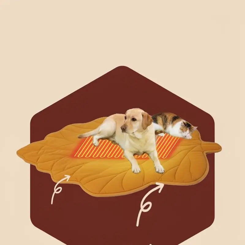 Tapete Térmico para Perros y Gatos con Calefacción Abdominal – Diseño de Seguridad de 7 Capas, Protección contra Sobrecalentamiento, Cable Resistente a Mordidas, Impermeable y Lavable