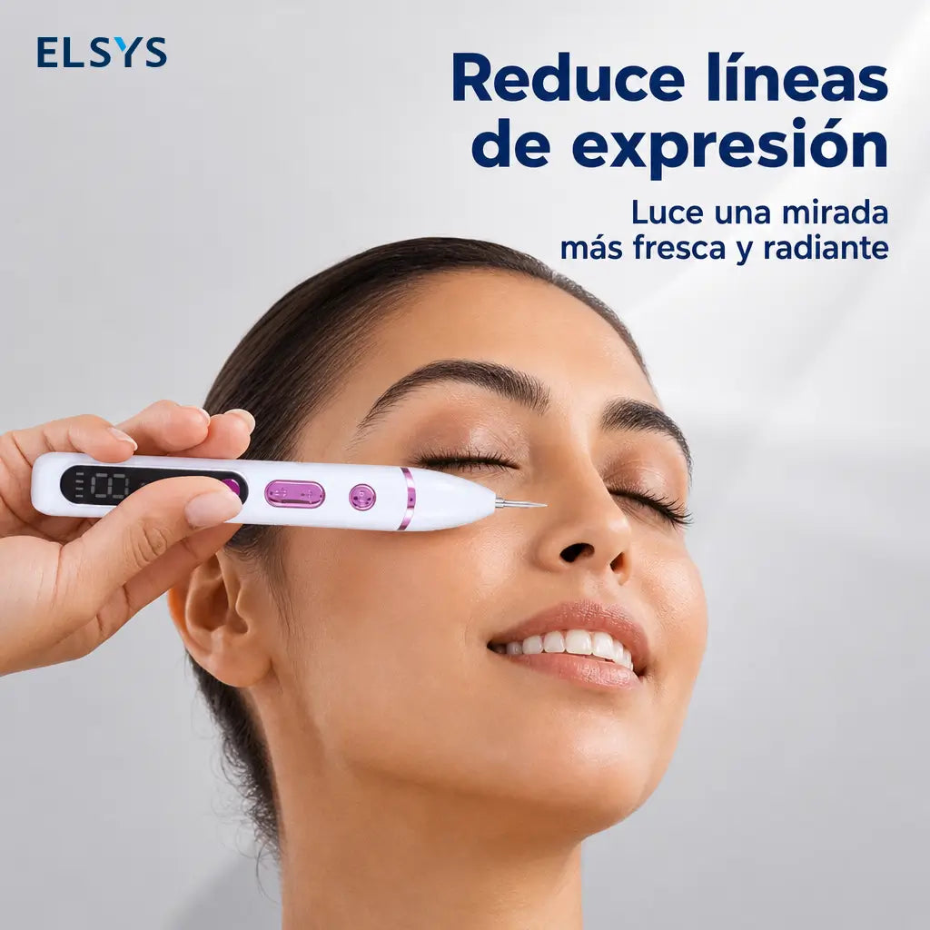 Pluma facial LCD recargable USB con 9 niveles de ajuste para rutina de skincare en casa y retoques de precisión diarios
