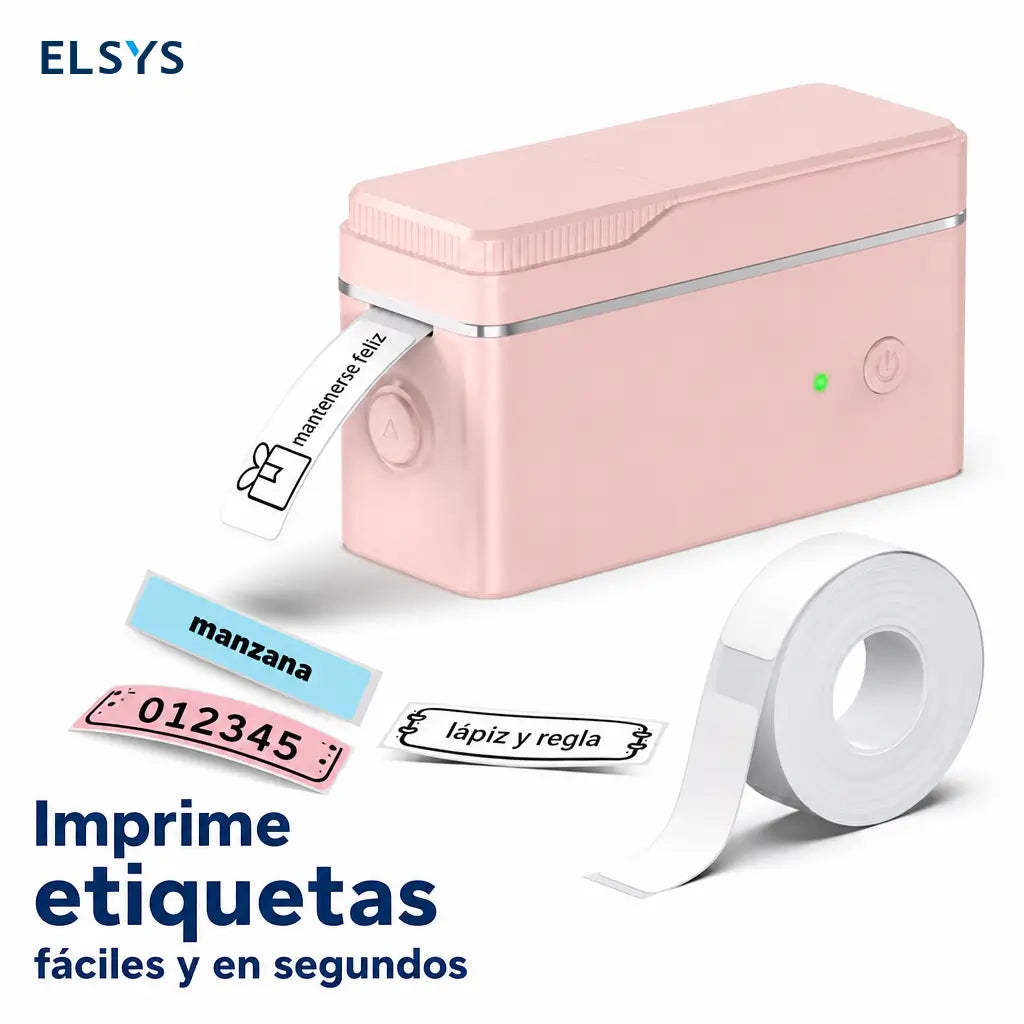 Mini etiquetadora térmica Bluetooth recargable sin tinta, con app, corte limpio y plantillas para frascos, documentos, regalos y útiles escolares personalizados