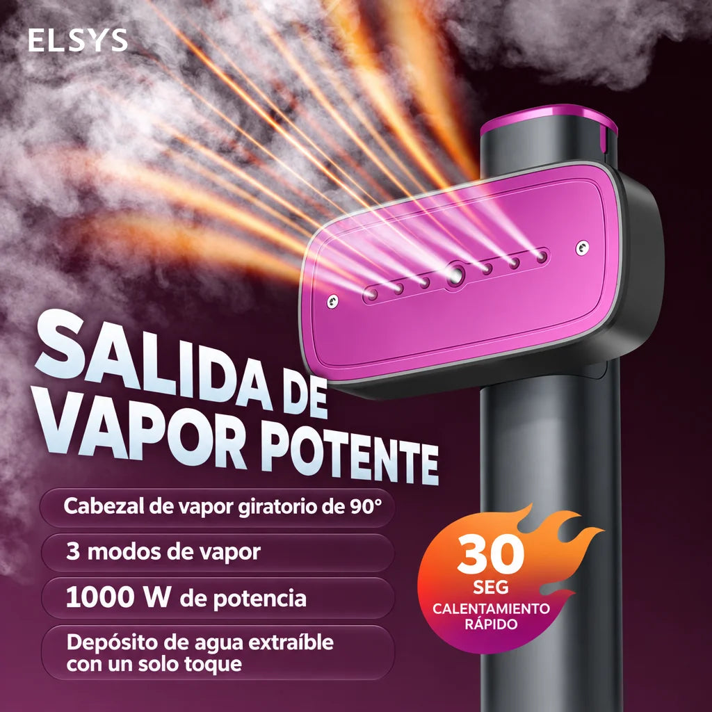 Vaporizador de ropa 2 en 1 con tanque de 120 ml