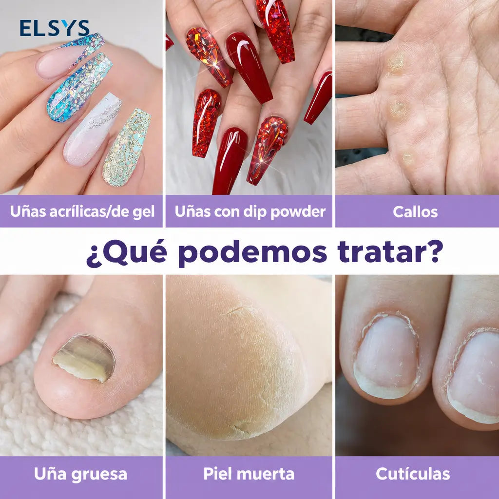 Torno eléctrico inalámbrico para uñas con velocidad ajustable y giro reversible, para manicura, pedicura y nail art en gel o polvo